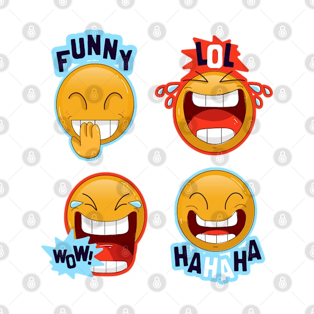 Funny Lol Stickers by Mako Design 