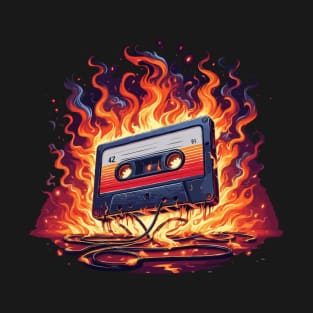 Cassette 80s Fire T-Shirt