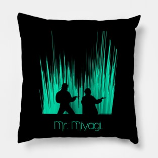 karate kid retro Pillow