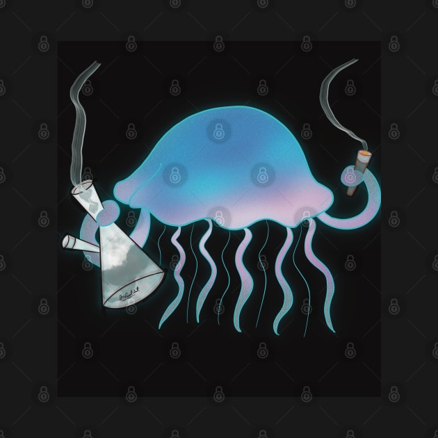 Jamming jellyfish by Dr Paul Art