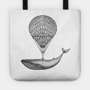 Flying Blue Whale Tote