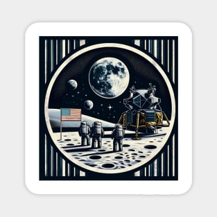 Apollo 11 Moon Mission Tribute Tee Magnet