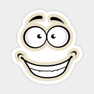 funny comic cartoon face Magnet