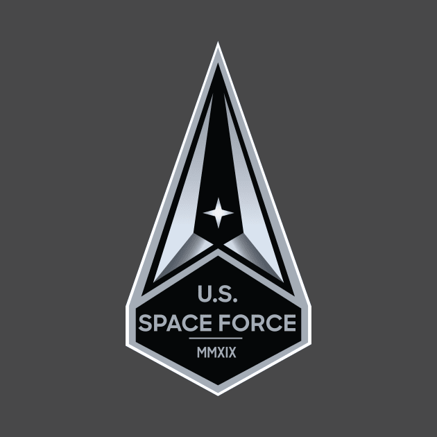 Space Force Official Service Patch -Black & White Version by SpaceForceOutfitters