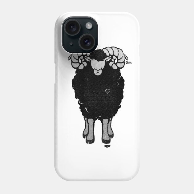 Heartless Black Sheep Love Phone Case by Only Rams