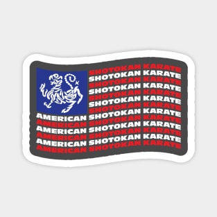 American Shotokan Flag pocket badge Magnet