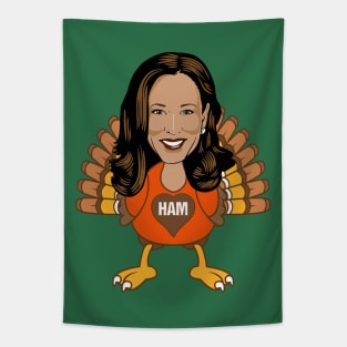 Not A Turkey - Kamala Harris Disguise Tapestry