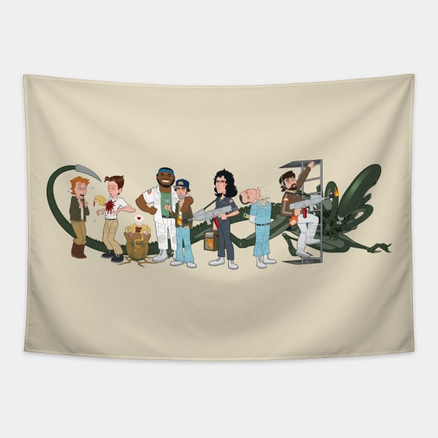 Alien: The Animated Series Tapestry by TomMcWeeney