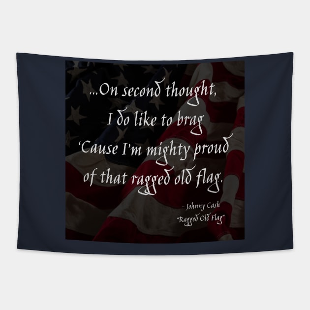 Ragged Old Flag Tapestry by Notorious Steampunk