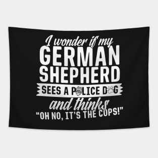 German Shepherd Lovers Christmas Gifts Tapestry