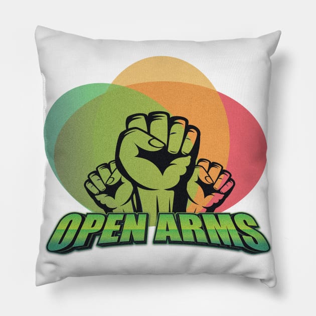 Open Arms Pillow by Sanzida Design