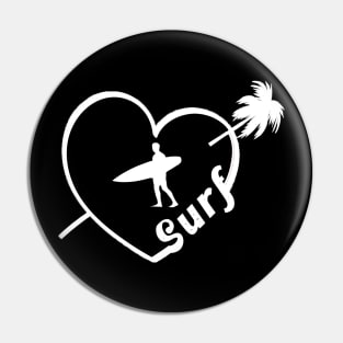 Love Surf Pin