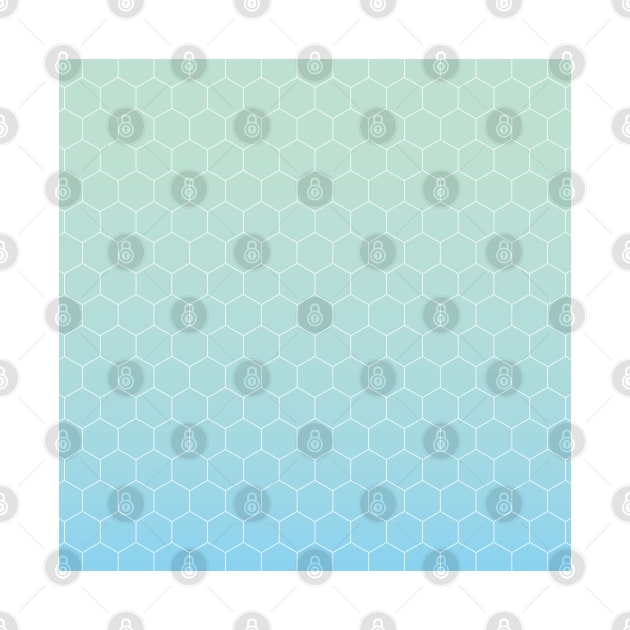 Cyan honeycomb by AtelierNab