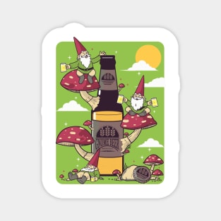 Gnome Beer Magnet