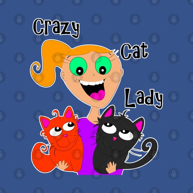 Crazy Cat Lady (Redhead) ;) by DitzyDonutsDesigns