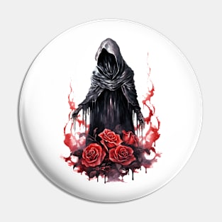 Gothic Roses Ghost #2 Pin