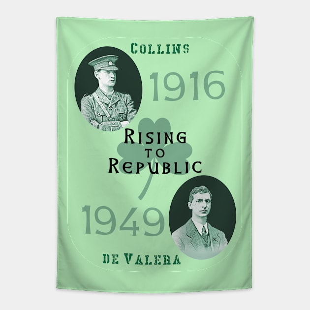 Rising to Republic: for a United Ireland (green) Tapestry by Spine Film