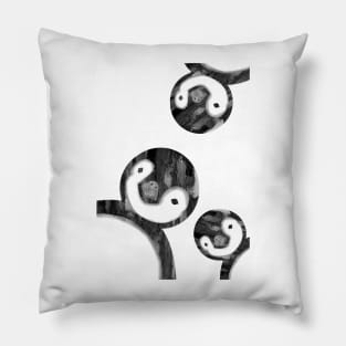 Penguins peeking Pillow