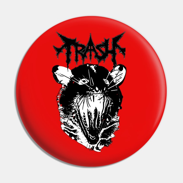 Trash raccoon Pin by NightvisionDesign