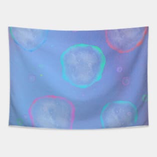 Neon Bubbles Tapestry