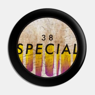 38 Special - VINTAGE YELLOW CIRCLE Pin