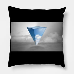 Blue Clouds Prism Pillow