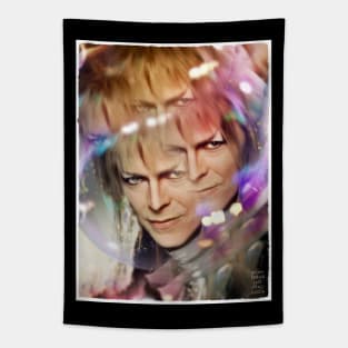 Labyrinth King of Goblins Crystal Ball Illusion Tapestry