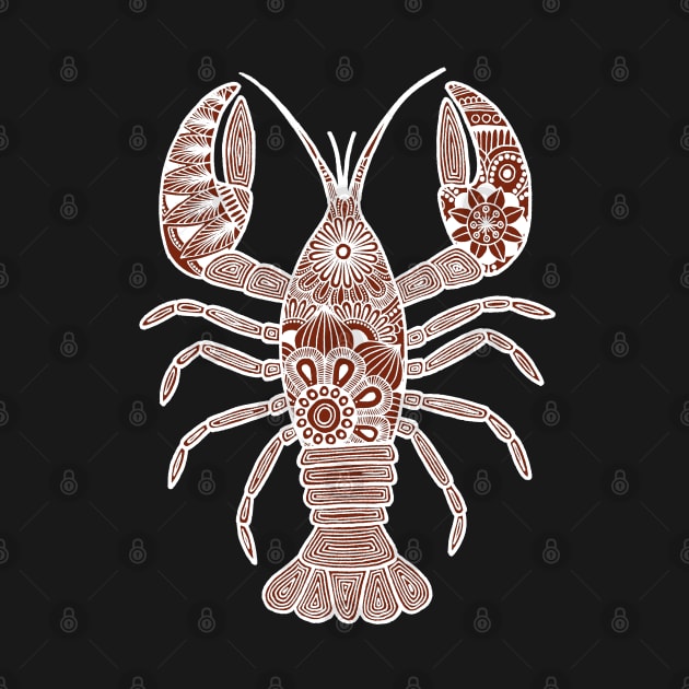 Lobster (brown and white vertical) by calenbundalas