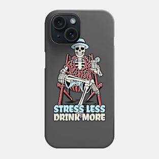 Stress Less Drink More Phone Case