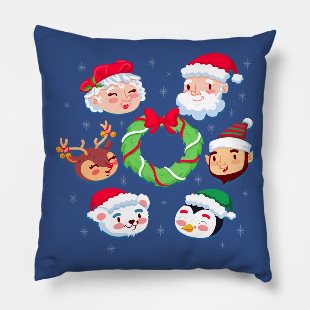 Christmas Collection Pillow by Mako Design 