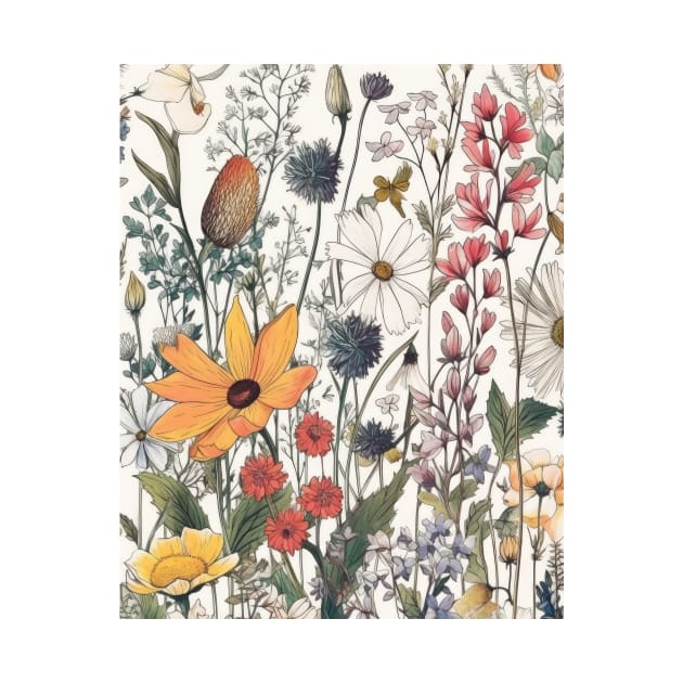 Wildflowers - Botanical Bliss 01 by Floral Decor Shop