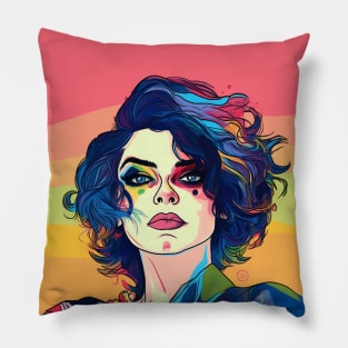 Melancolic girl Pillow