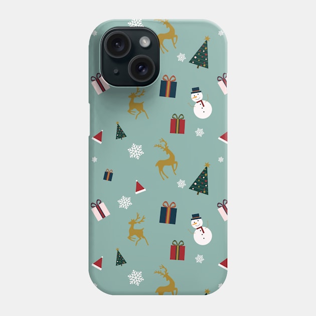 Christmas pattern Phone Case by seem illustrations 