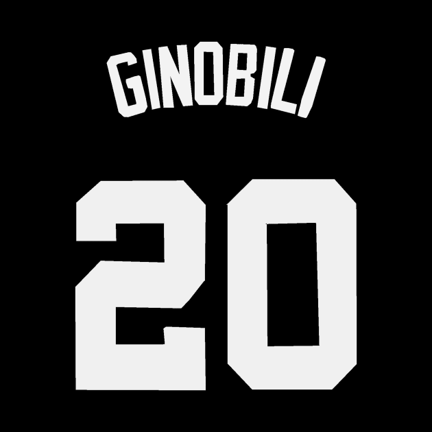 Manu Ginobili Jersey - San Antonio Spurs by xavierjfong