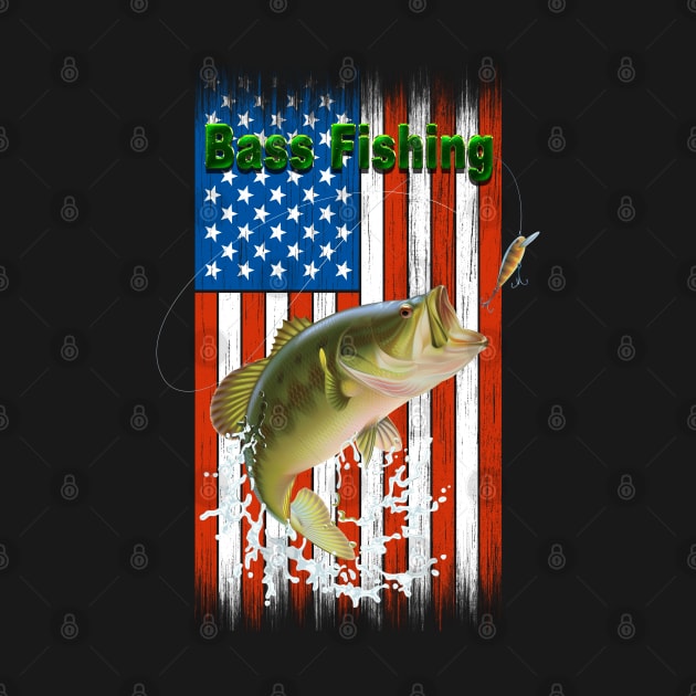 Large Mouth Bass Fishing USA by Ratherkool