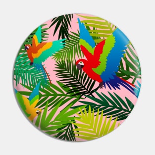 Tropical Parrot Pattern Pin