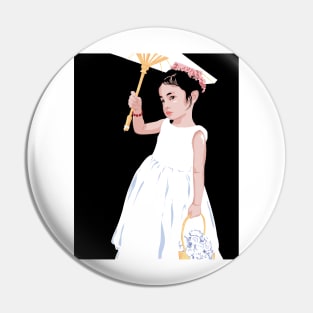 Our Little Flower Girl Pin