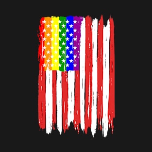 American Flag Gay day Graphic T-Shirt