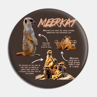 Meerkat Fun Facts Pin