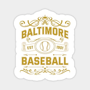 Vintage Baltimore Baseball Magnet