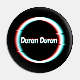 Glitch art - Duran Duran Pin