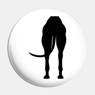 Greyt Butt Greyhound Behind Pin