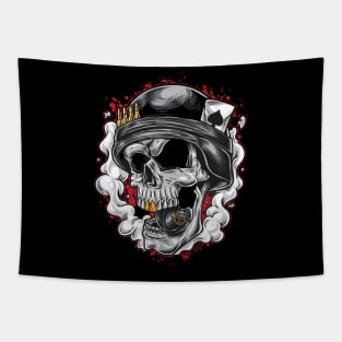 skull army grenade Tapestry