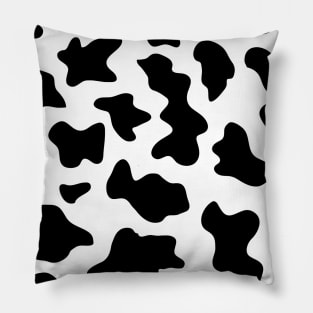 1980s black white ranch farm Milk Lover dairy cow print Pillow