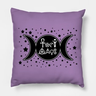 BLACK MOON GODDESS Pillow