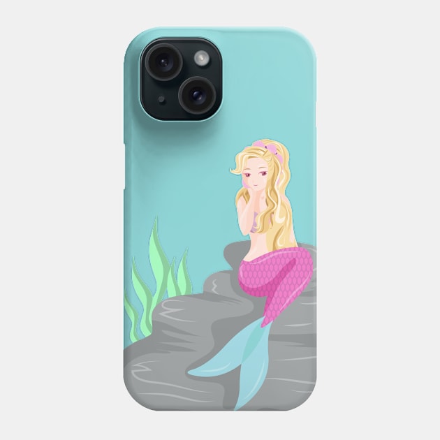 Cute Mermaid Phone Case by TinPis