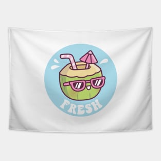 Cute Fresh Coconut Water Umbrella Summer Vibes Tapestry