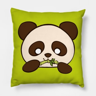 Cute Panda series - Happily eating Bamboo Pillow