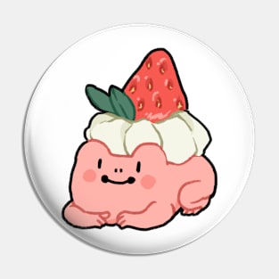 Strawberry frog Pin