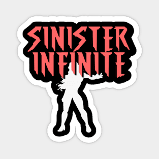 SINISTER INFINITE Female (White Silhouette) Magnet